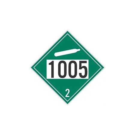 Nmc PLACARD, AMMONIA, FOUR DIGIT DL71BTB100